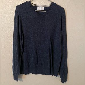 Old Navy Blue V-Neck Sweater Size Medium